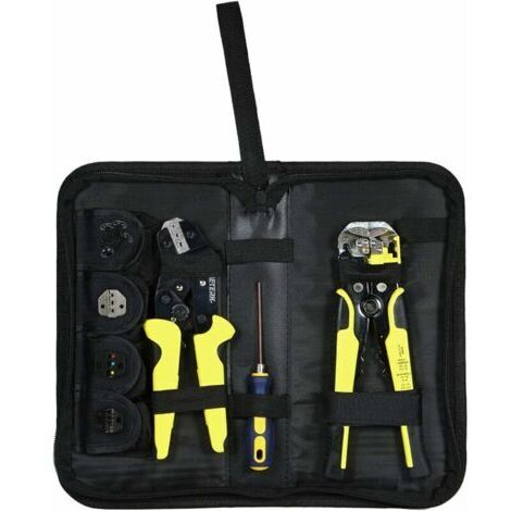Alicates para engarzar y herramienta para engarzar pelacables AWG26-10 (0,14-6 mm²)/pelacables AWG 24-10 (0,2-6,0 mm²)