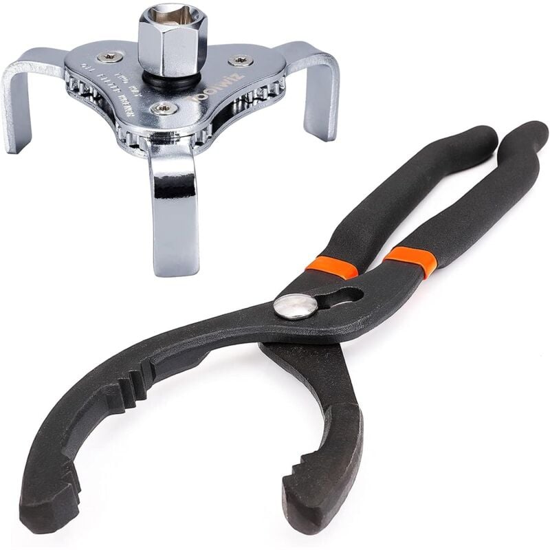 Alicates para filtro de aceite universales de 65 a 120 mm llave para filtro de aceite 3 garras ajustables de 65 a 110 mm herramientas de reparación