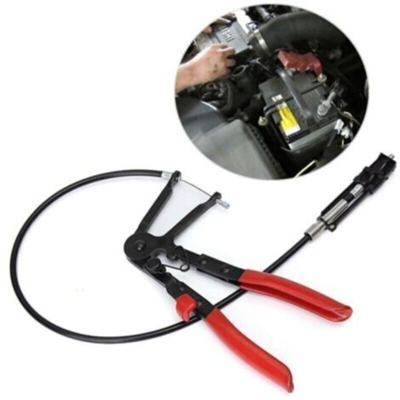 Hochleistungs-Ratschen-Klemmzange mit langer Reichweite, flexiblem Schlauch, verstellbaren Befestigungsklammern und einfachem Entfernen