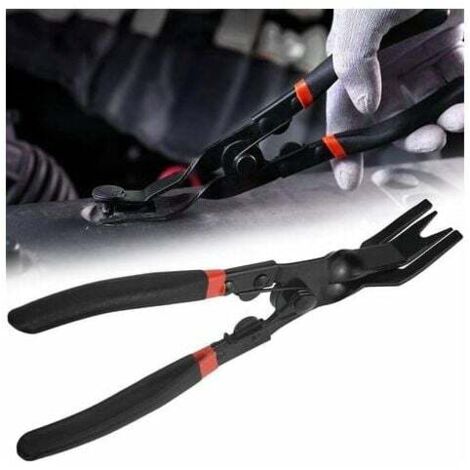 Alicates para quitar grapas de puertas, 240 mm, alicates antioxidantes para quitar grapas, antideslizantes con resorte para paneles de puertas de muebles de automóviles, alicates para quitar grapas de