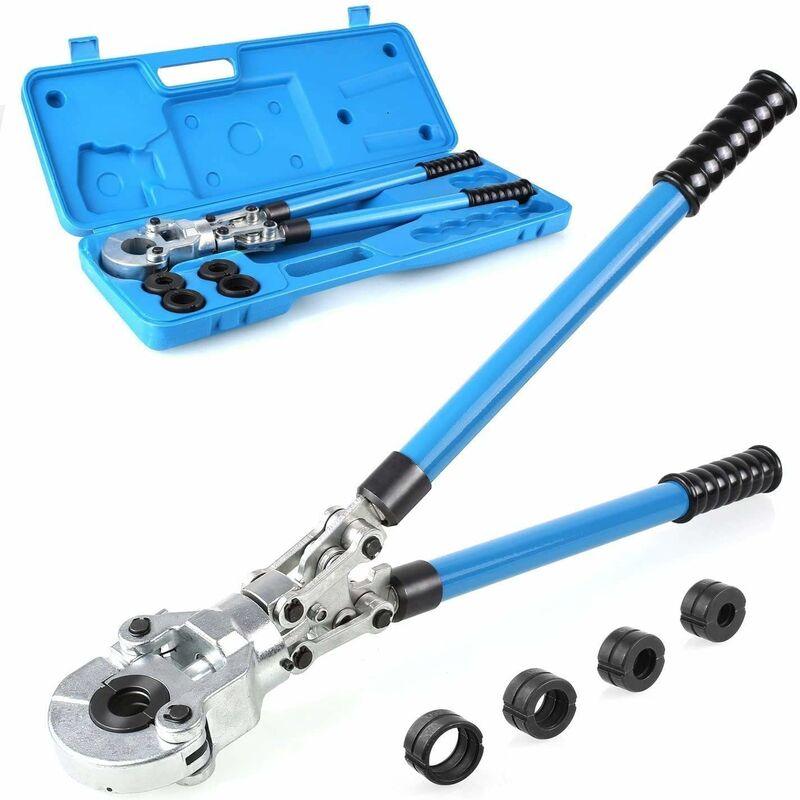 

Alicates Prensadores de Tuberías Alicates de Crimpado para Prensar Tubos Perfil U para Tubo PEX Tubo Compuesto con Molde 16 mm/20 mm/25 mm/32 mm