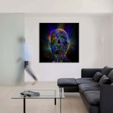 ALIEN Abstraction 105 - Quadro Canvas su telaio in legno - Misura: 80x80 cm