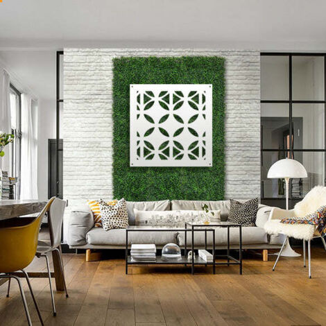 ALIEN - Pannello in PVC traforato - Parasole - Misura: 48x48 cm - Colore: bianco
