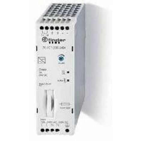 Alim indus E 88 265VAC S 24VDC 10A 240W fusible incorporé PFC pré-alarme FINDER 782E12302415PAS