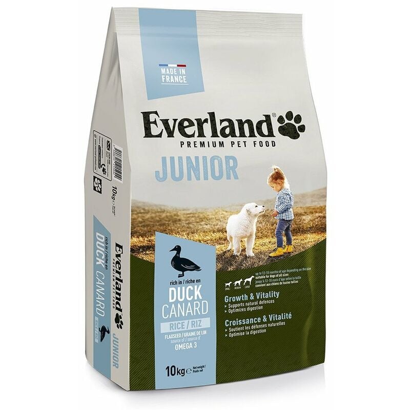 Evialis - Aliment croquette chien nutrio junior 10kg everland