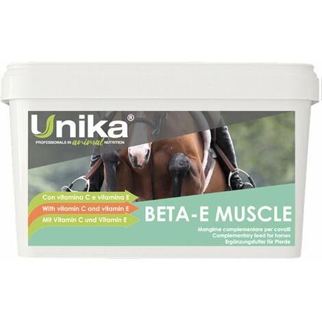 Aliment complémentaire Beta-E Muscle avec Vitamine C et E et Curcuma pour chevaux 2 kg