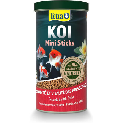 Aliment complet Koï stick junior 1 litre , 370 g pour carpes koï de bassin jusqu'à 15 cm - Tetra