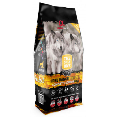 Aliment complet pour chiens Alpha Spirit au poisson sauvage 12 kg
