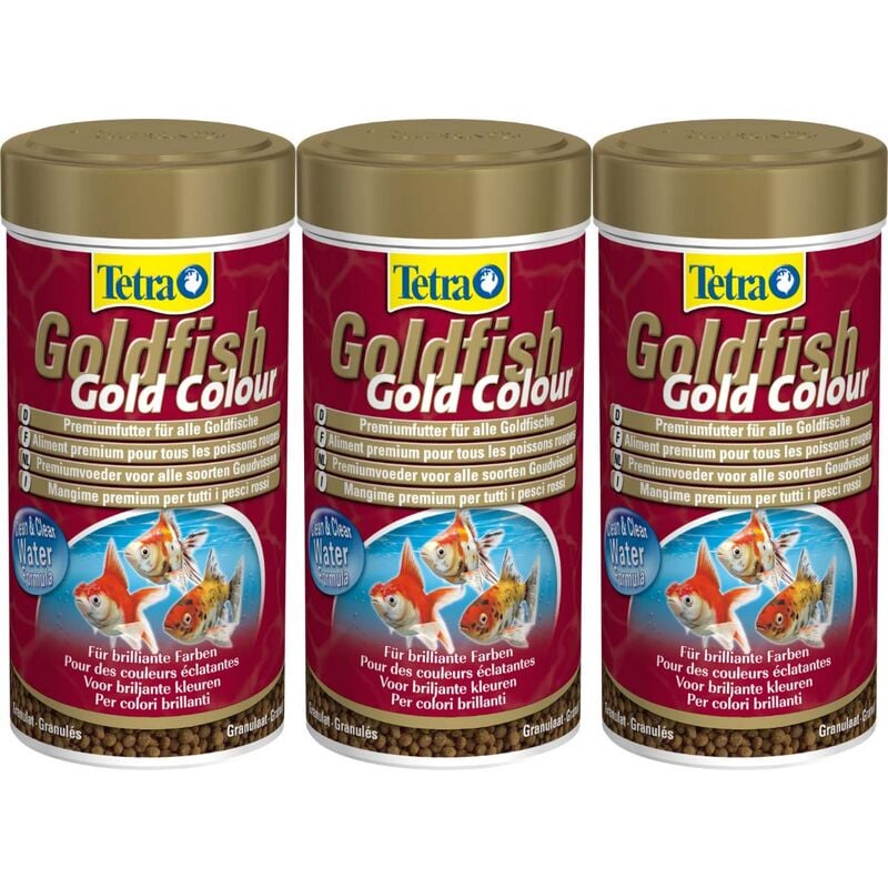 Tetra - Aliment complet goldfish gold color 250 ml (Lot de 3)