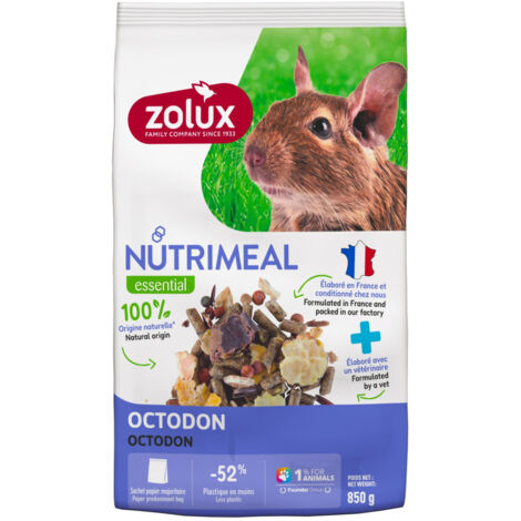 Aliment composé pour Octodon Nutrimeal sachet de 850 g - zolux