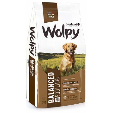 Aliment croquette chien wolpy equilibre 20kg EVERLAND
