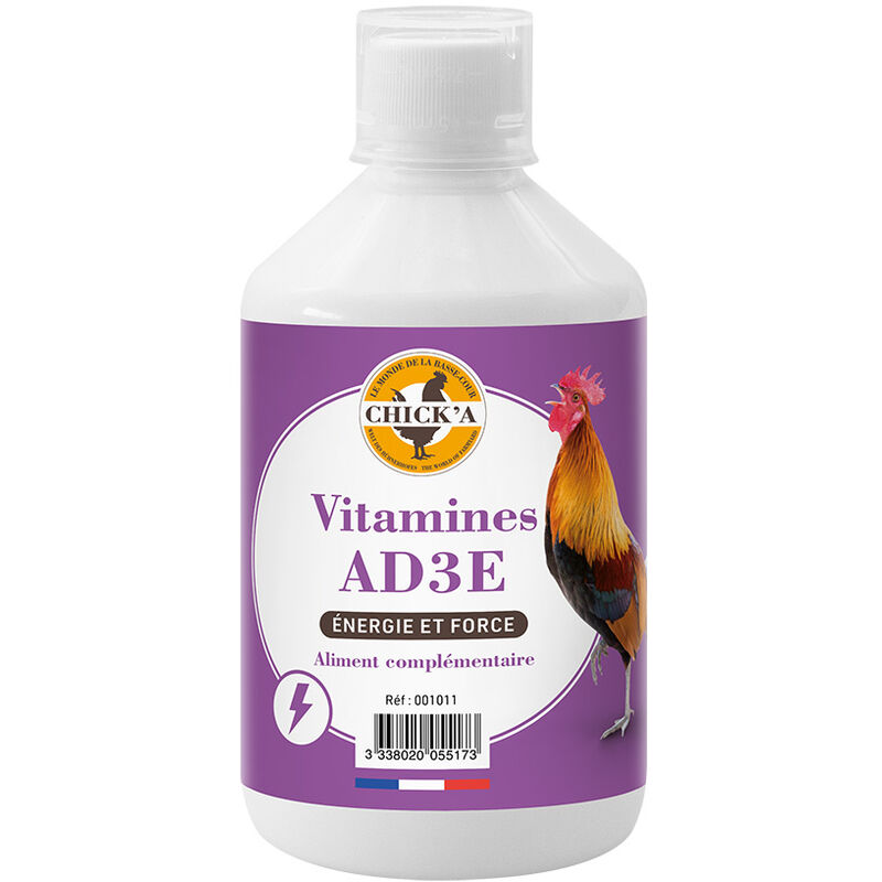 Aliment diététique complémentaire AD3E 500 ml Chick'a