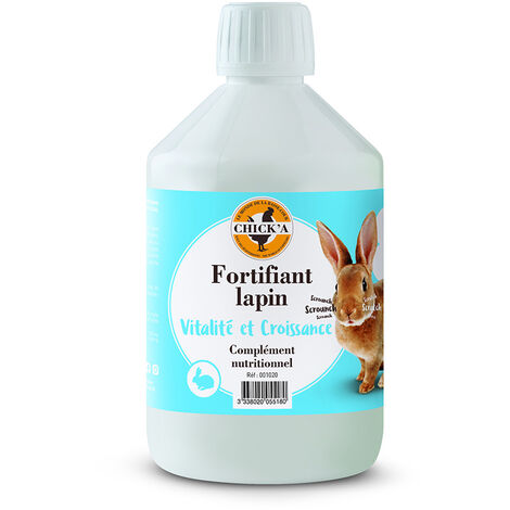 Aliment diététique complémentaire Fortifiant lapins CHICK'A 500mL