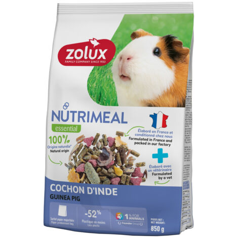 Aliment mélange composé pour cochon d'Inde Nutrimeal sachet de 850 g - zolux