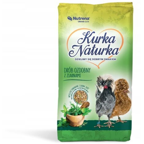 Aliment pour volailles ornementales Kurka Naturka avec céréales, 20 kg