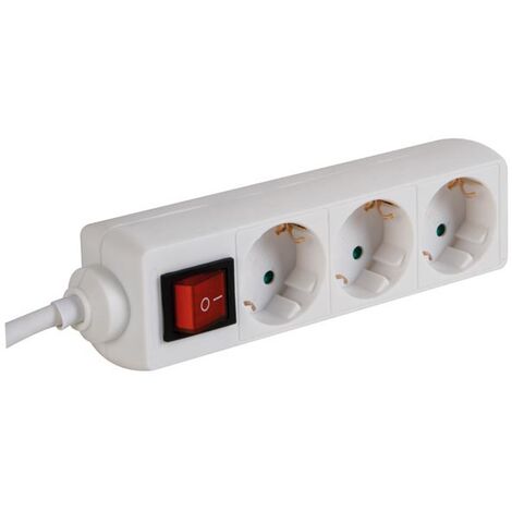 ALIMENTADOR 3 TOMAS CON INTERRUPTOR - CABLE 3 M VELLEMAN EB3S-3-G