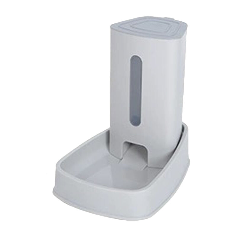 

Alimentador automatico para gatos, dispensador de comida para perros y fuente de agua,Gris-1