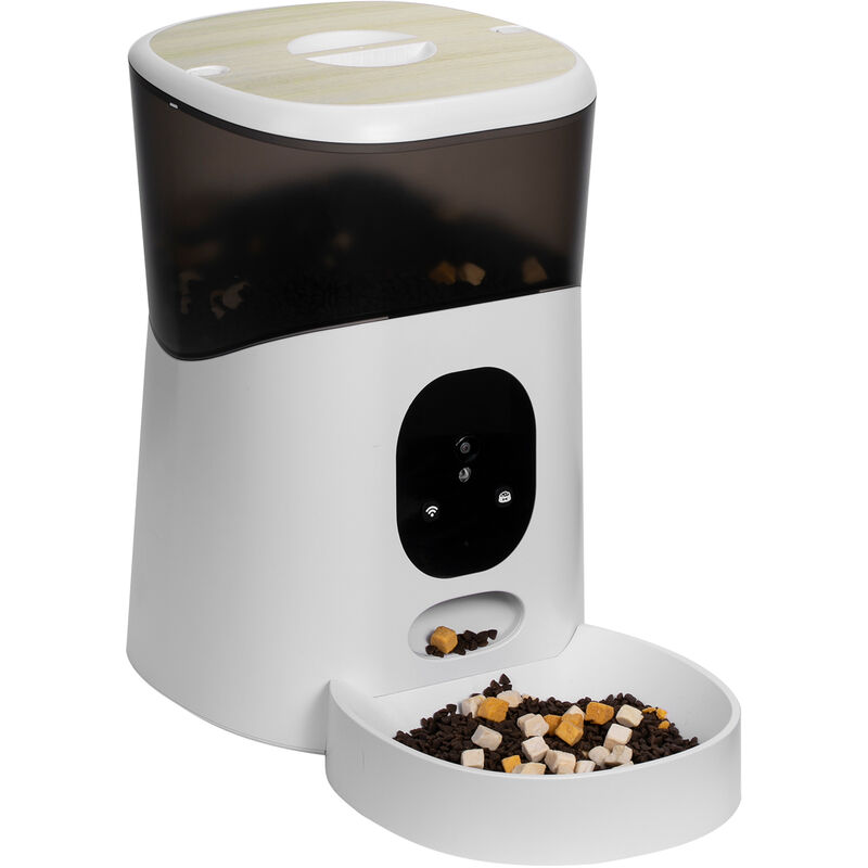 

Alimentador automatico para mascotas, para gatos y perros, maquina de alimentacion de sincronizacion inteligente universal, Control remoto movil,