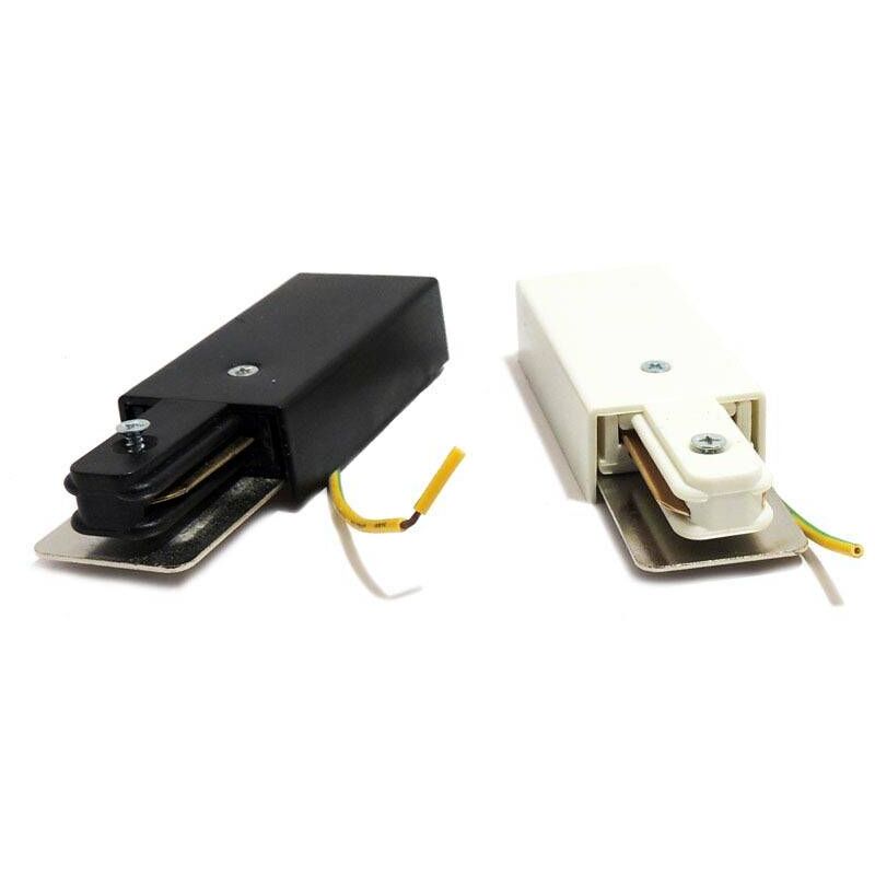 

Barcelona Led - Alimentador de inicio para carril monofásico de superficie | Negro