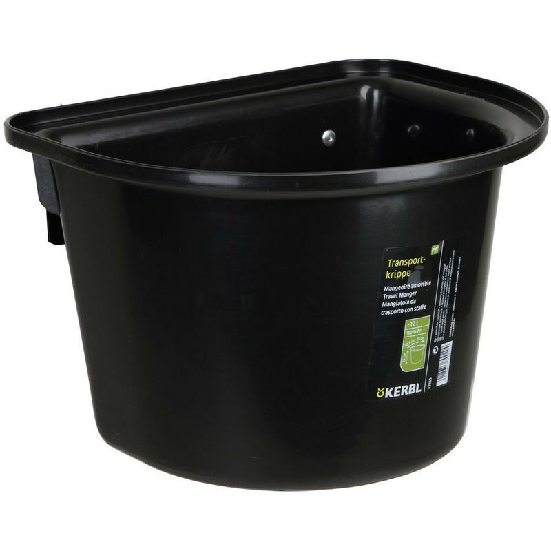 

Alimentador de puerta sin asa de transporte 12L NEGRO