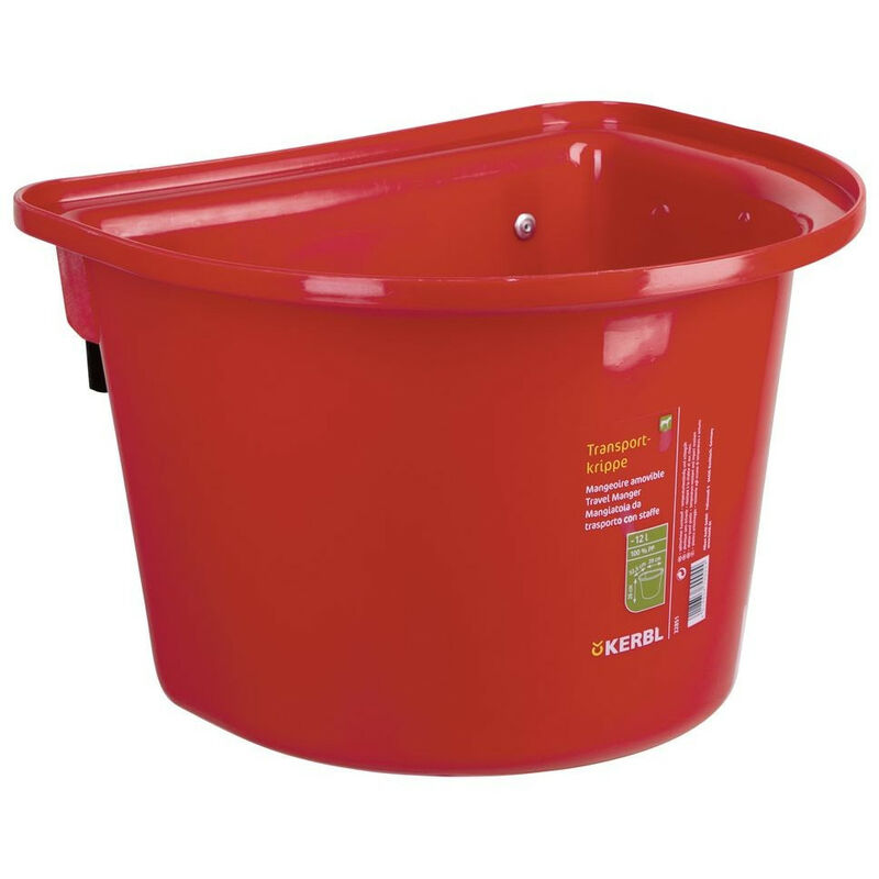 

Alimentador de puerta sin asa de transporte - 12 litros de color rojo