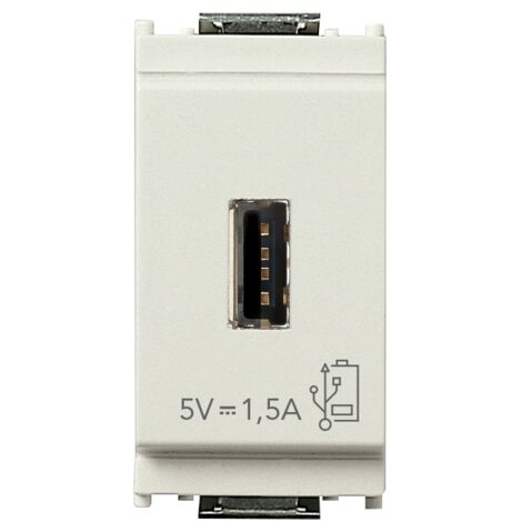 Alimentador usb 5V1.5A 1M Blanco VIMAR 16292.B