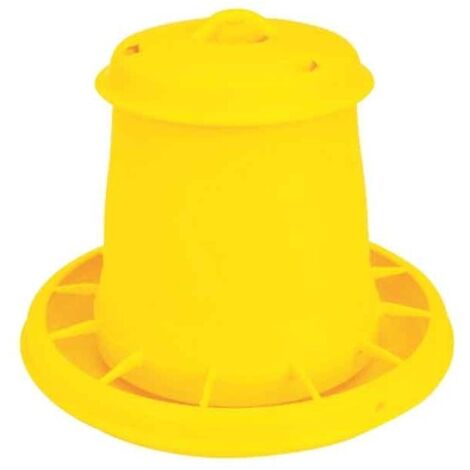 Alimentateur automatique Kerbl pour la volaille, jaune, capacit 5,25 litres