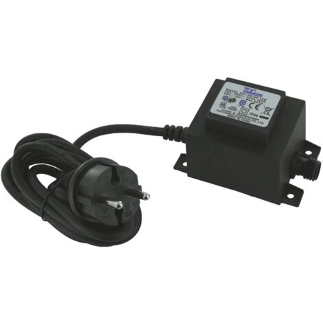 Alimentation 12V 30W pour spots étanches IP68 – Câble H05RN-F résistant aux intempéries – Entrée 230VAC, sortie 12VAC – Electris