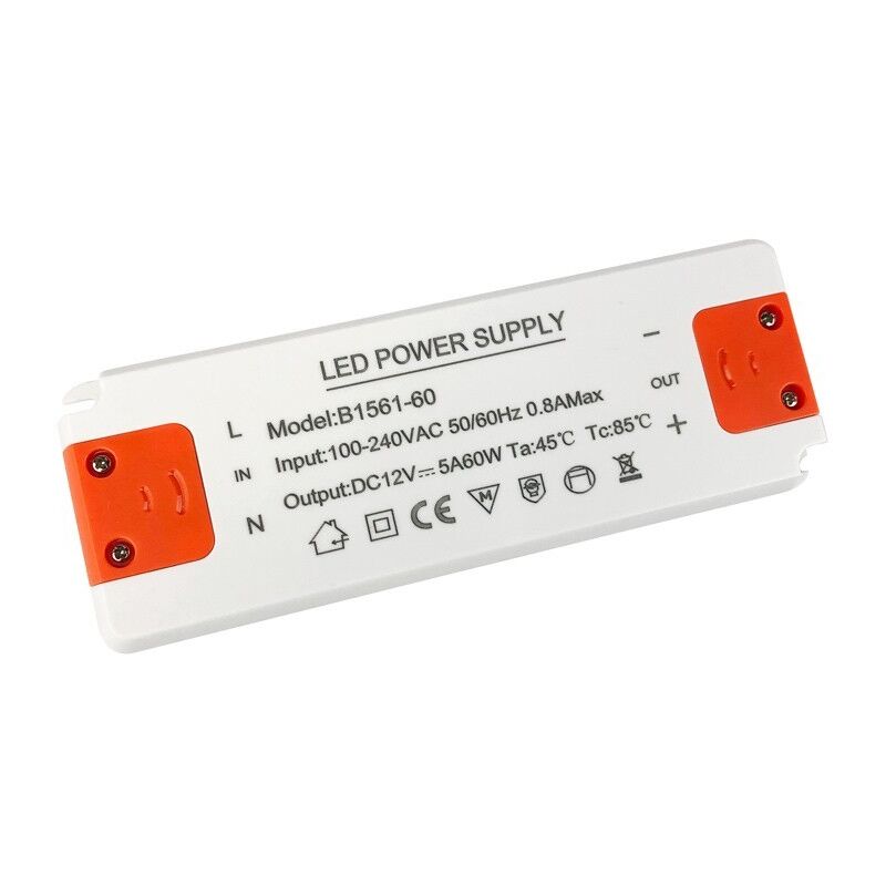 Alimentation led 12V 60W IP20 extra plate