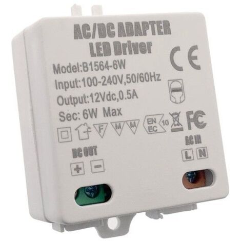 Alimentation 12V DC 0.5A 6W 100-240V