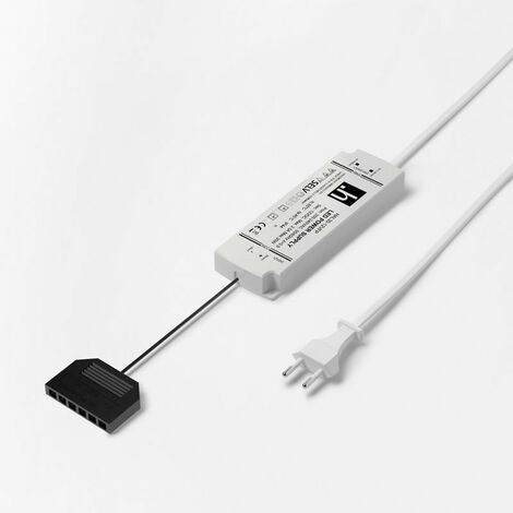Alimentation 12v - Epaisseur : 11 mm - Indice de protection : IP 20 - Largeur : 46 mm - Longueur : 98,5 mm - Puissance : 6 W - Répartiteur : Sans - Sortie : 200 mm - HALEMEIER
