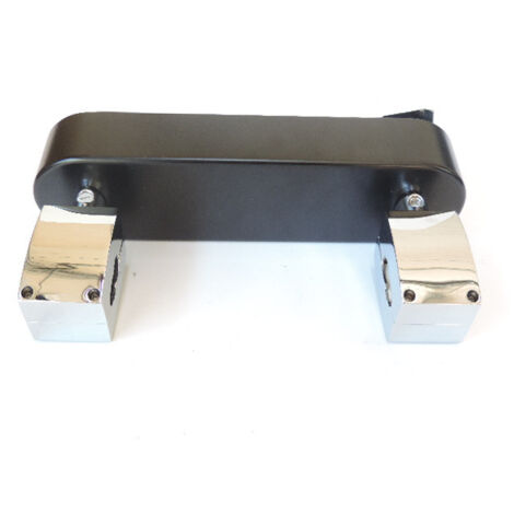 Alimentation 230V noir et chrome (micro rayures) sur patere pour rail monophasé 16A 1 allumage EASYTEC II Shortbox SLV
