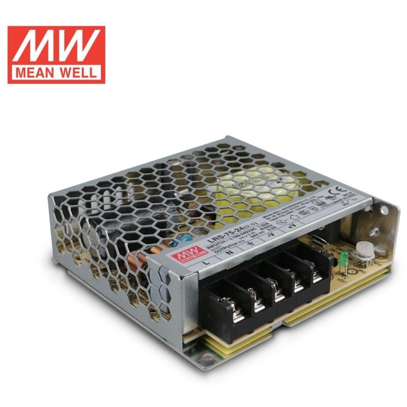 Mean Well - Alimentation 75 w 24 v provenant de la boîte de jonction LRS-75-24