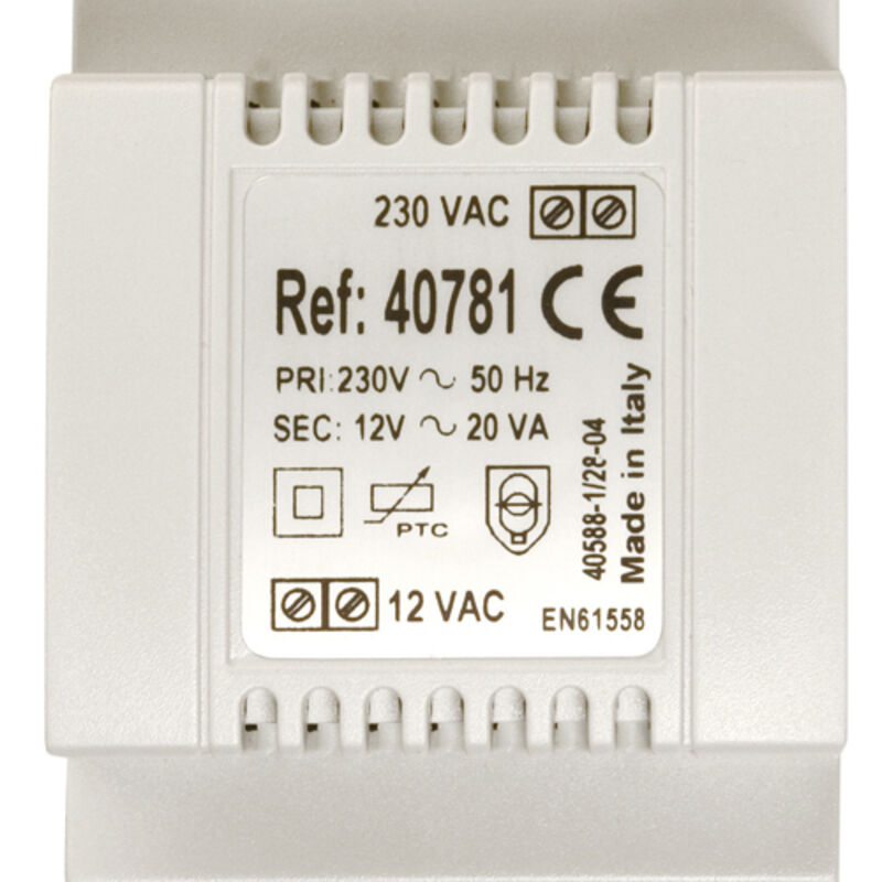 Aiphone - Transformateur 220 v / 12 v / 1,5 a , fixation din et vis