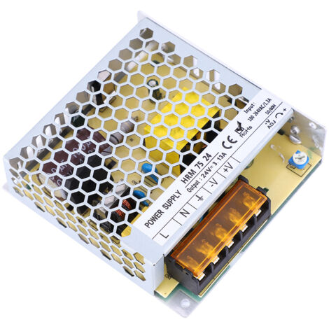 Alimentation 75W pour bande LED 24VDC, mince et intérieure, 100-264VAC