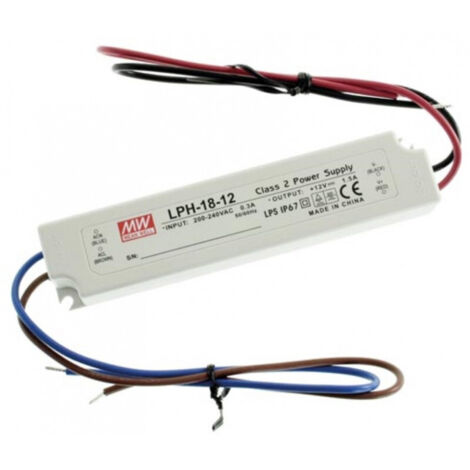 ALIMENTATION À DÉCOUPAGE - 1 SORTIE - 18 W - 12 V VELLEMAN LPH-18-12