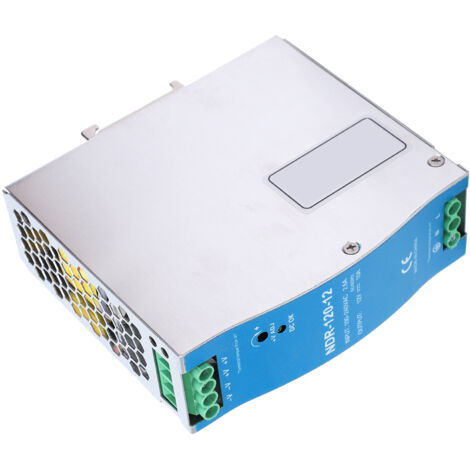 Alimentation à découpage 120W 12V 10A pour automates industriels, NDR12012, 100-240VAC, montage sur rail DIN