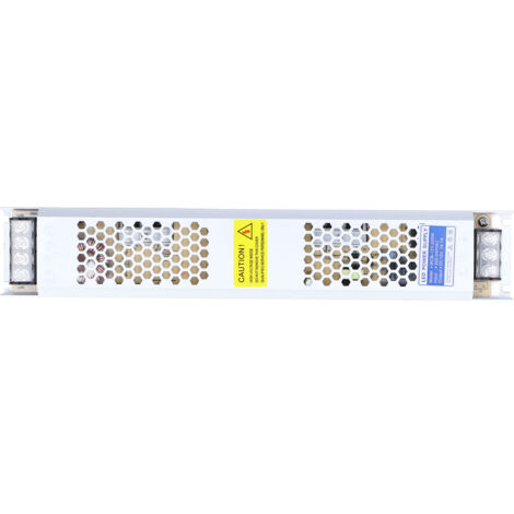 Alimentation à découpage 12V 200W pour bande LED, boîtier aluminium mince 310x55x24mm