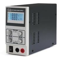 Alimentation À Découpage Dc Lab 0-30 Vcc / 0-10 A Max / Avec Afficheur Lcd