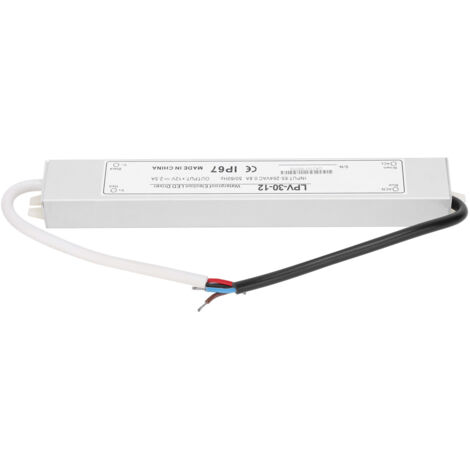 Alimentation à découpage étanche IP67 30W sortie unique DC12V pour éclairage LED