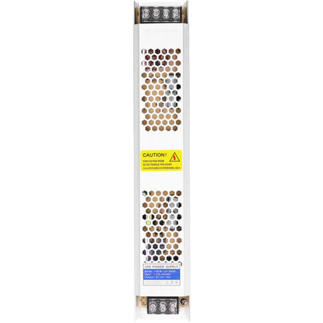 Alimentation à découpage LED 310x55x24mm, bande Ultra fine en alliage d'aluminium, Performance Stable 12V 300W