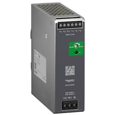 alimentation à découpage - modicon abl - 100 à 240v ac vers 48v dc - 2.5a - schneider electric abls1a48025