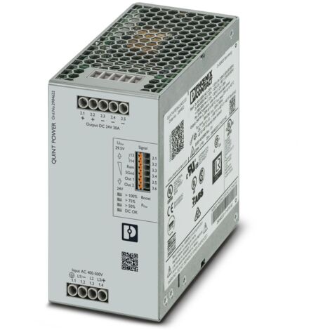Alimentation à découpage, Phoenix Contact, 2 sorties à 24  29.5V c.c. 20A ( Prix pour 1 )