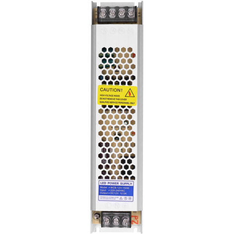 Alimentation à découpage régulée 150W pour bande LED fine transformateur électronique WCB-12V-150W