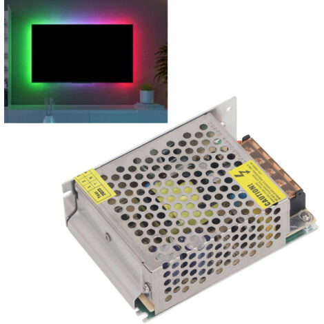 Alimentation à découpage régulée - Convertisseur AC 110-220V vers DC 12V 5A 60W - pour LED, surveillance, imprimantes 3D - métal aluminium et stainless steel 304