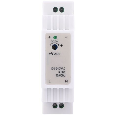 Alimentation à découpage sur rail DIN 12V 1,25A 15W – Modèle DR-15-12 – Sortie stable avec faible bruit d'ondulation - 15WDR-15-12