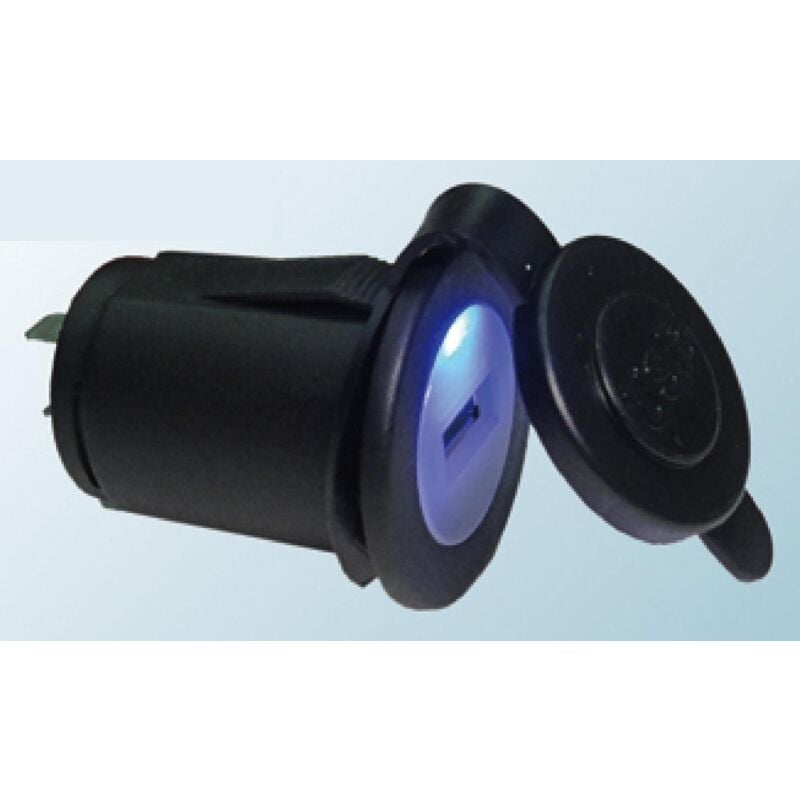 Alimentation Allume-cigare usb - 5V 2.1A - Clapet led