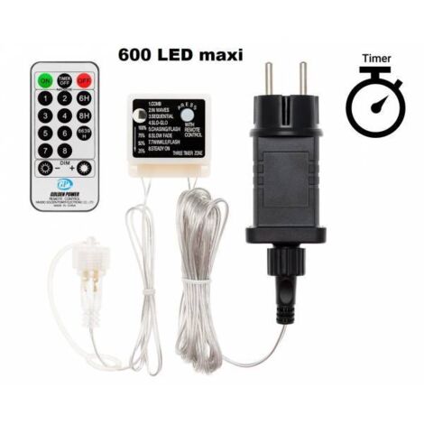 Alimentation avec télécommande Max 600 led pour gamme SMART Connect 31V 8 jeux de lumières Minuteur IP44 Lotti