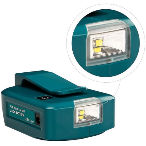 Alimentation batterie adaptateur led USB pour chargeur Makita 18v Li-ion UK