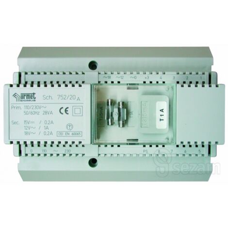 Alimentation bicanal 112/220v URMET 752/20